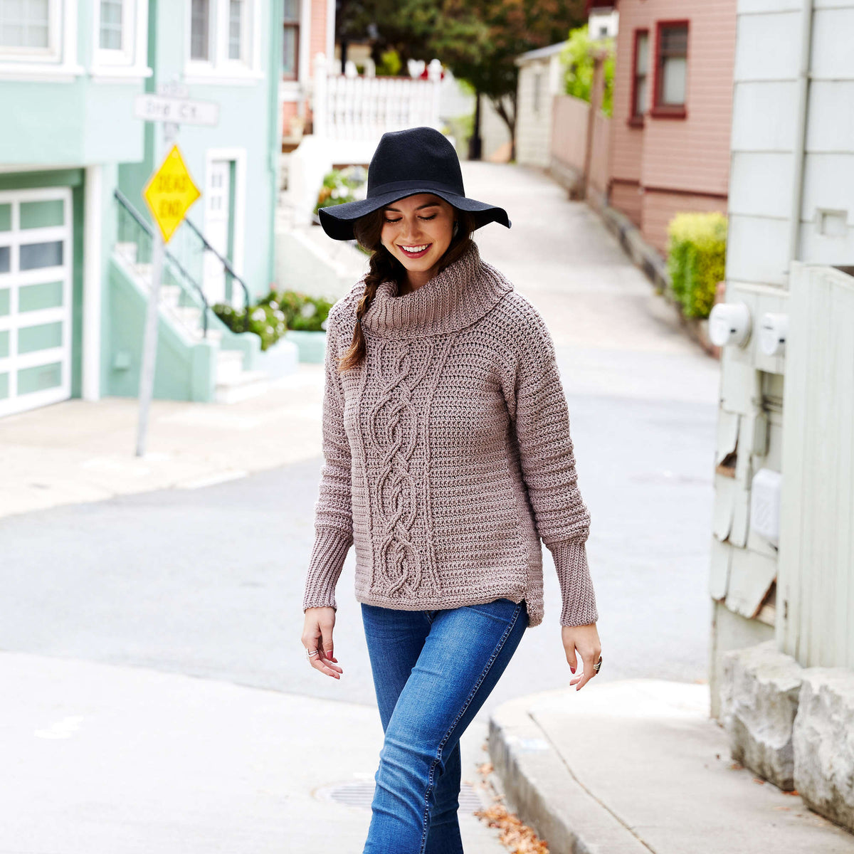 Crochet Sweater made in Red Heart Chic Sheep Yarn