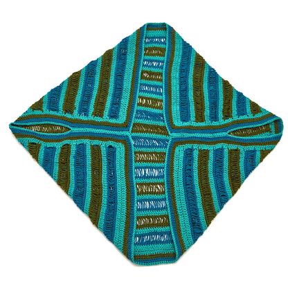 Red Heart Crochet Dropstitch Cocoon Sweater Crochet Sweater made in Red Heart Soft Yarn