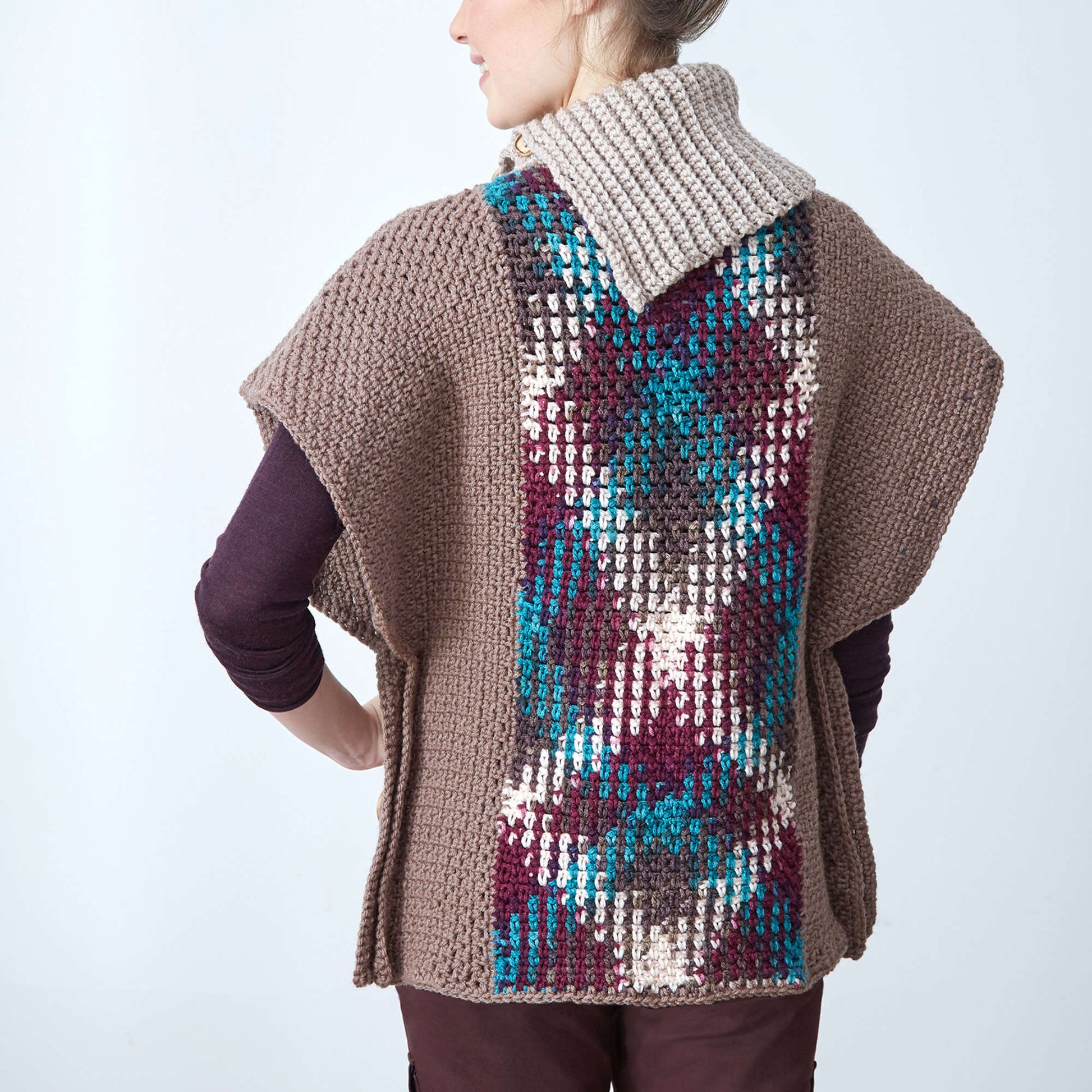 Free Red Heart Planned Pooling Pullover Crochet Pattern