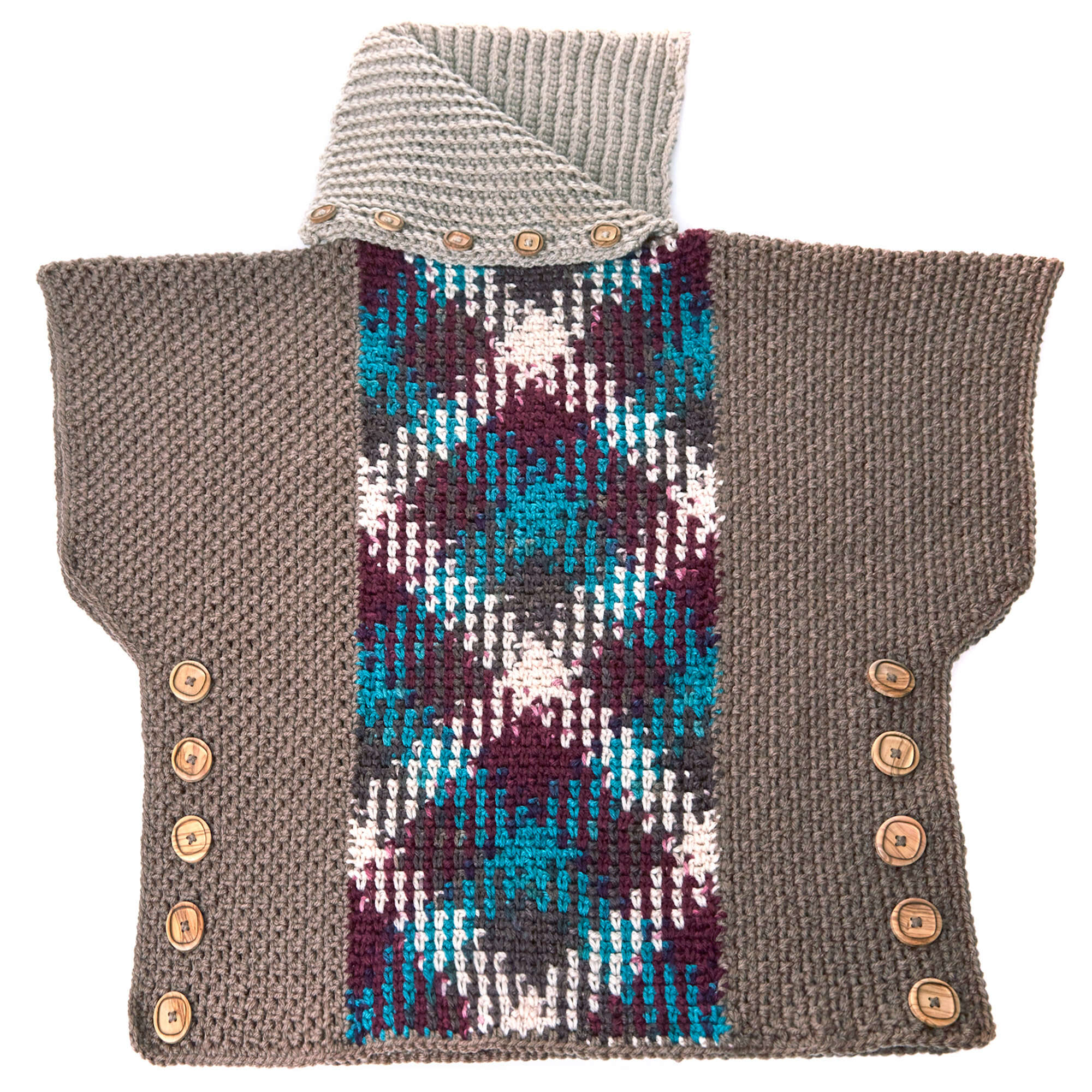 Free Easy Red Heart Planned Pooling Pullover Crochet Pattern