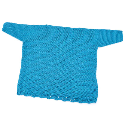 Red Heart Crochet Relax-and-Unwind Sweater Crochet Sweater made in Red Heart Fashion Soft Yarn