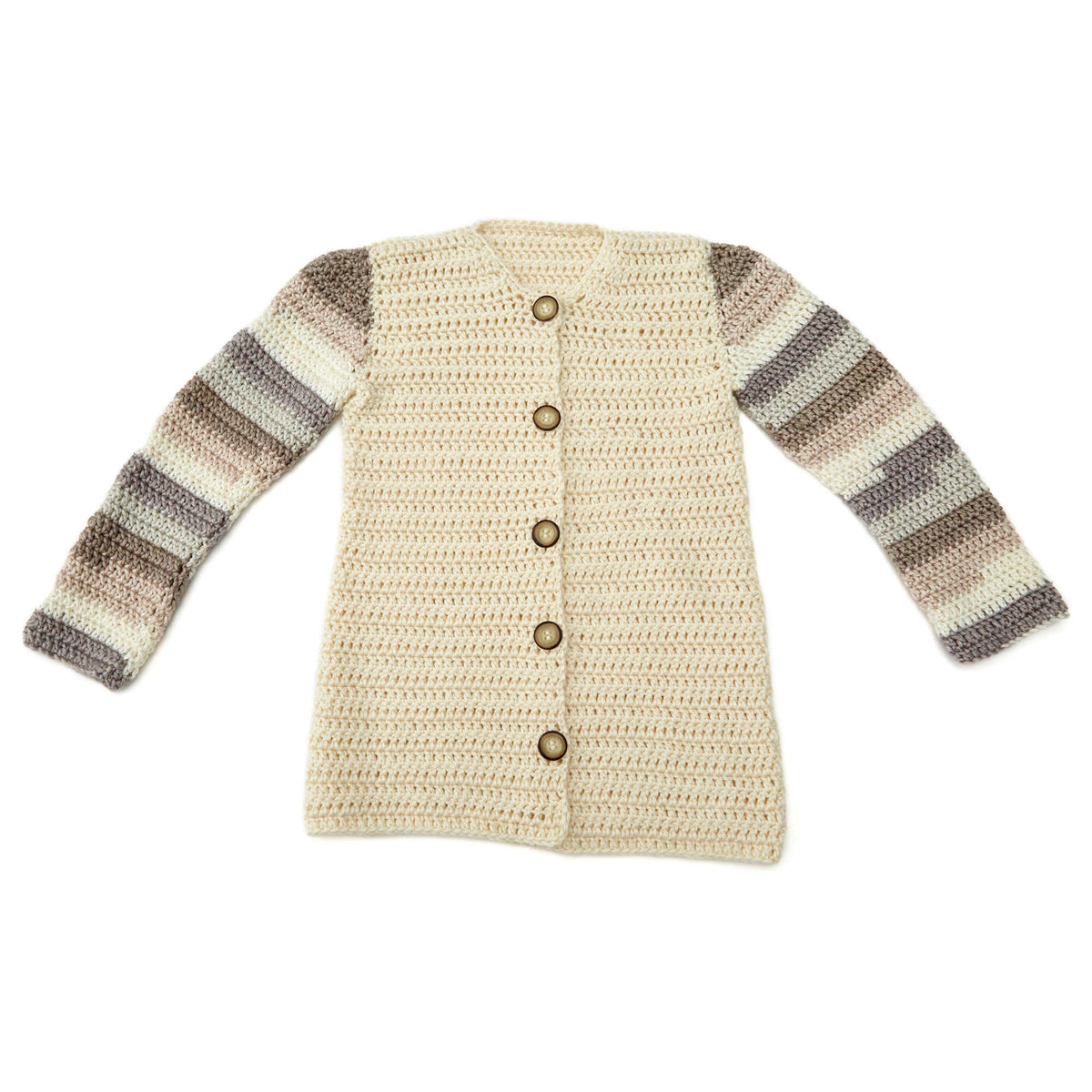 Crochet Cardigan made in Red Heart Soft Essentials Yarn