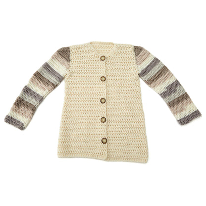 Red Heart Classy Cardi Crochet Cardigan made in Red Heart Soft Essentials Yarn