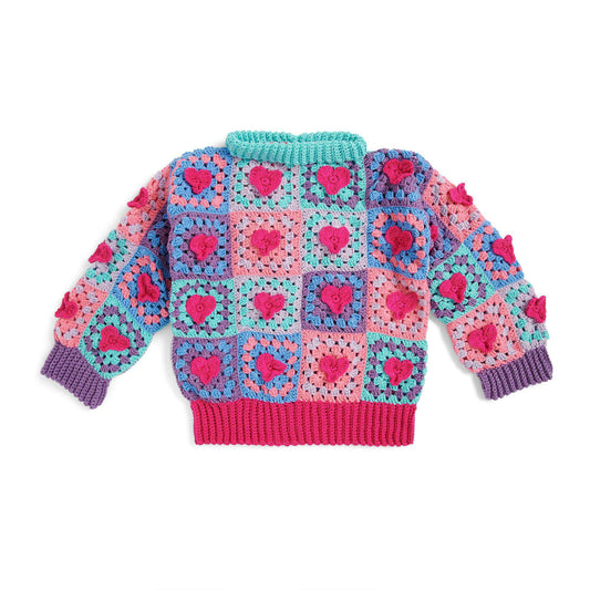 Crochet Sweater made in Red Heart Super Saver yarn