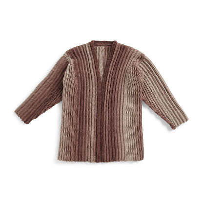 Red Heart Ribbed Crochet Cardigan 4/5 XL