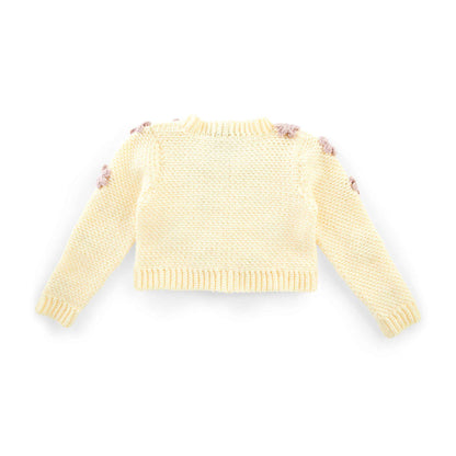 Red Heart Flower Passion Crochet Cardigan M