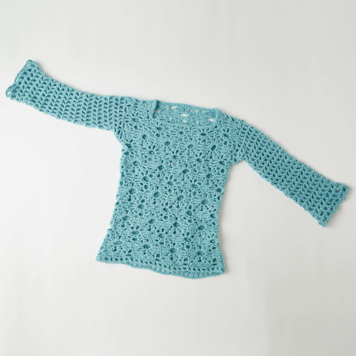 Crochet Tunic made in Red Heart Dreamy Yarn