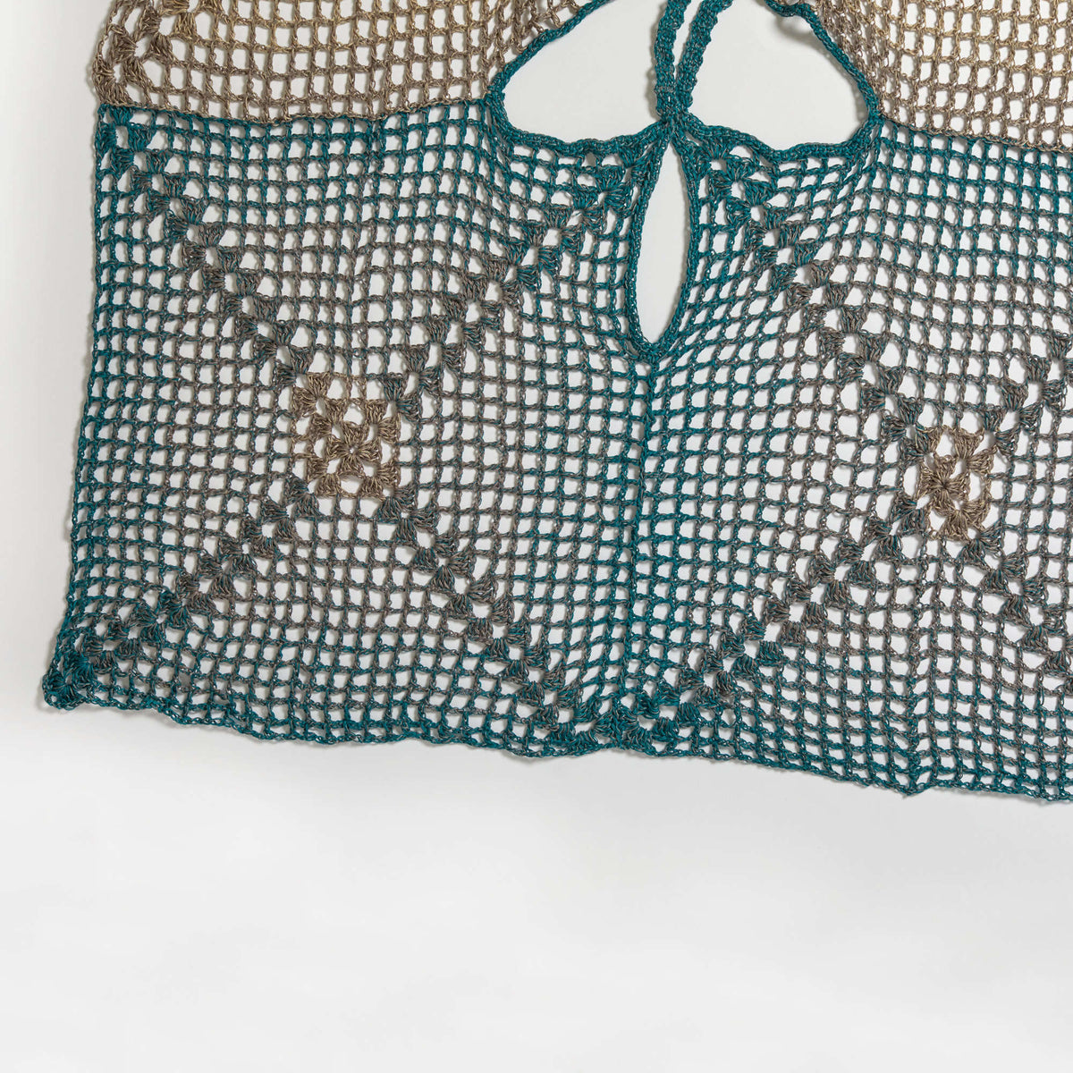 Crochet Tunic made in Red Heart It's a Wrap Rainbow Yarn