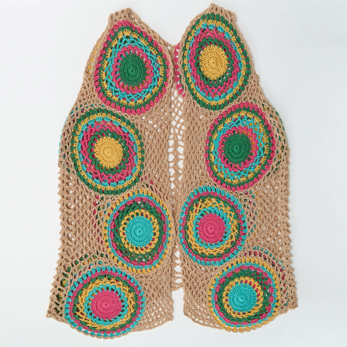 Crochet Vest made in Red Heart Fashion Soft Yarn