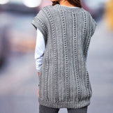 Deep Vee Vest | Animal Light