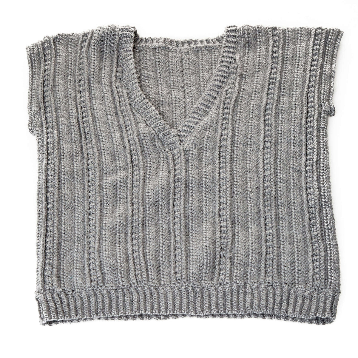 Crochet Vest made in Red Heart Soft Yarn