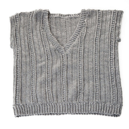 Red Heart Crochet Deep Vee Vest Crochet Vest made in Red Heart Soft Yarn