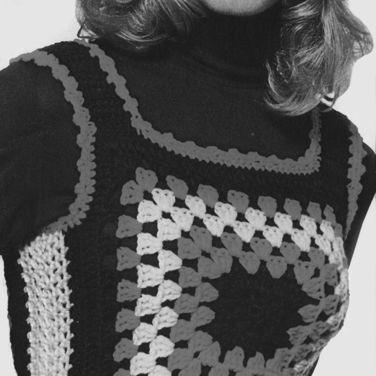 Crochet Vest made in Red Heart Super Saver yarn