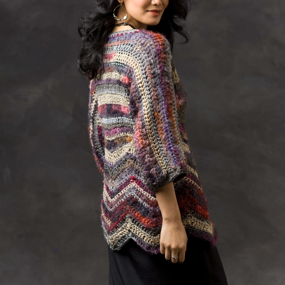 Crochet Jacket made in Red Heart Boutique Yarn