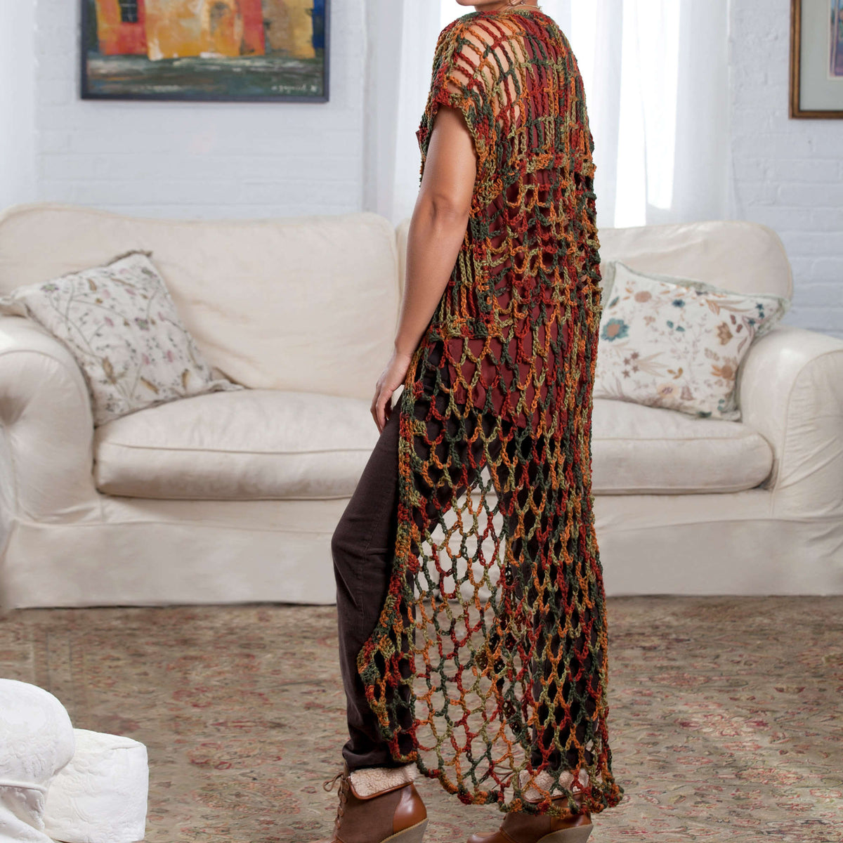 Crochet Jacket made in Red Heart Super Saver Yarn