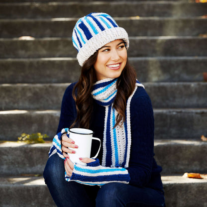 Red Heart Boyfriend's Chic Accessory Set Crochet Set made in Red Heart Chic Sheep Yarn