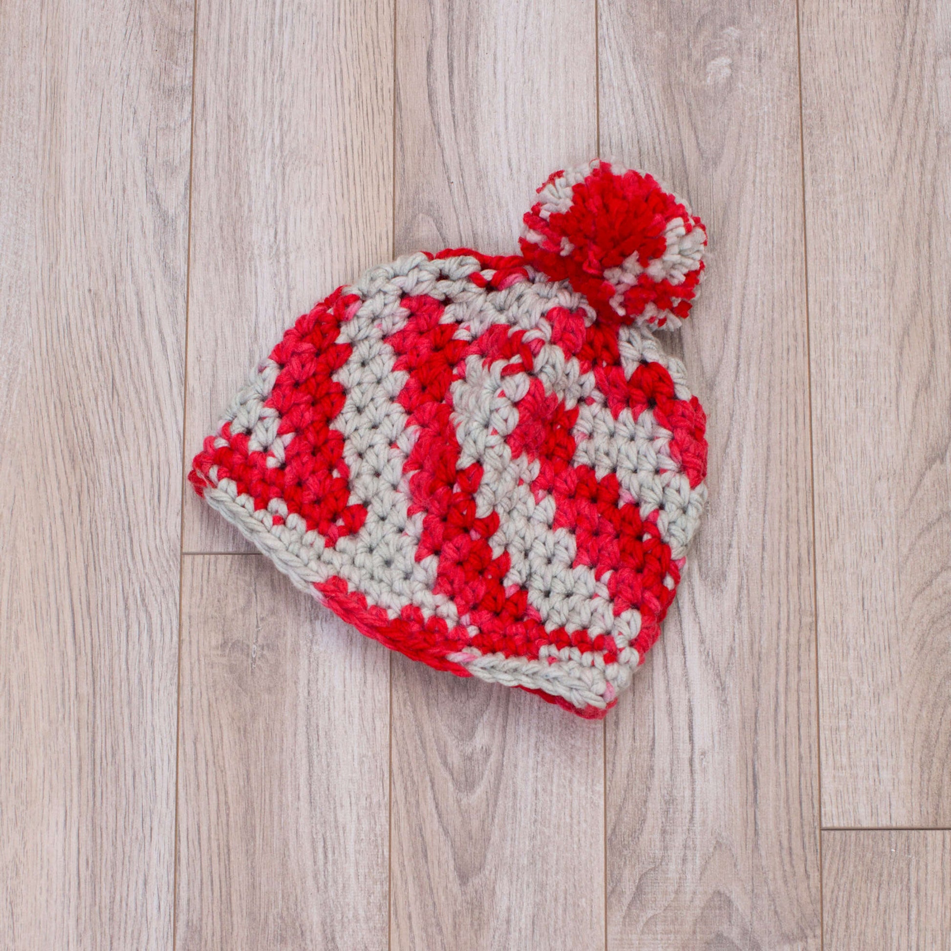 Free Red Heart Sports Fan Hat & Scarf Crochet Pattern