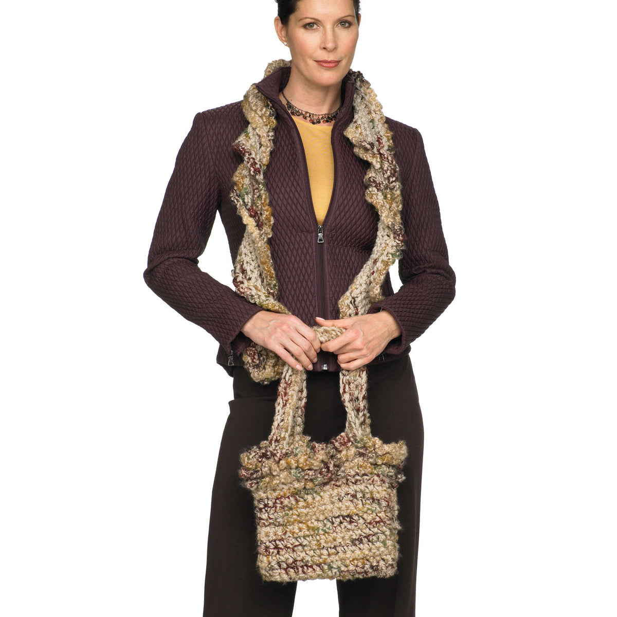 Crochet Scarf made in Red Heart Light & Lofty Yarn