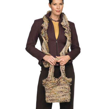 Red Heart Crochet Tote & Scarf Crochet Scarf made in Red Heart Light & Lofty Yarn