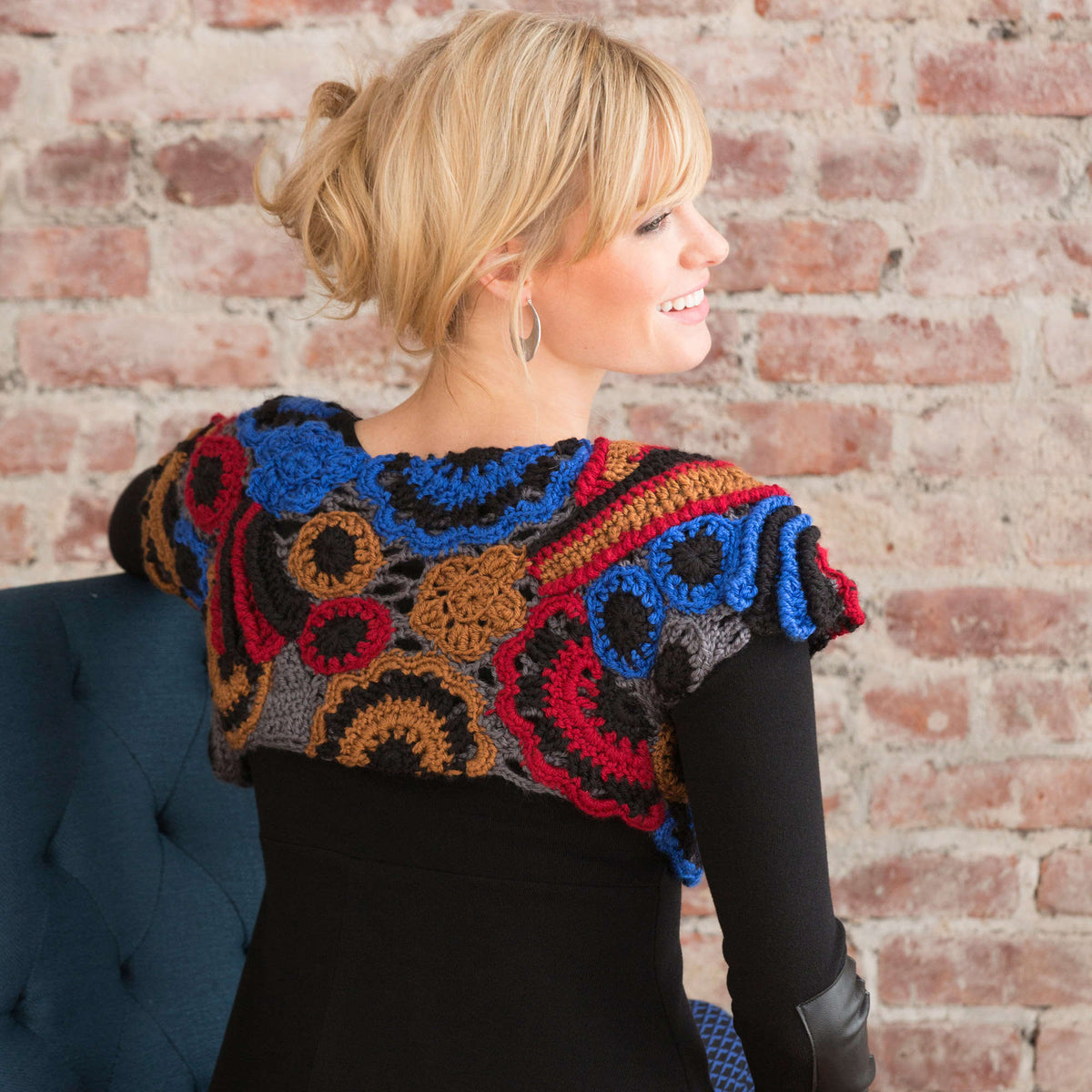 Crochet Topper made in Red Heart Soft Yarn