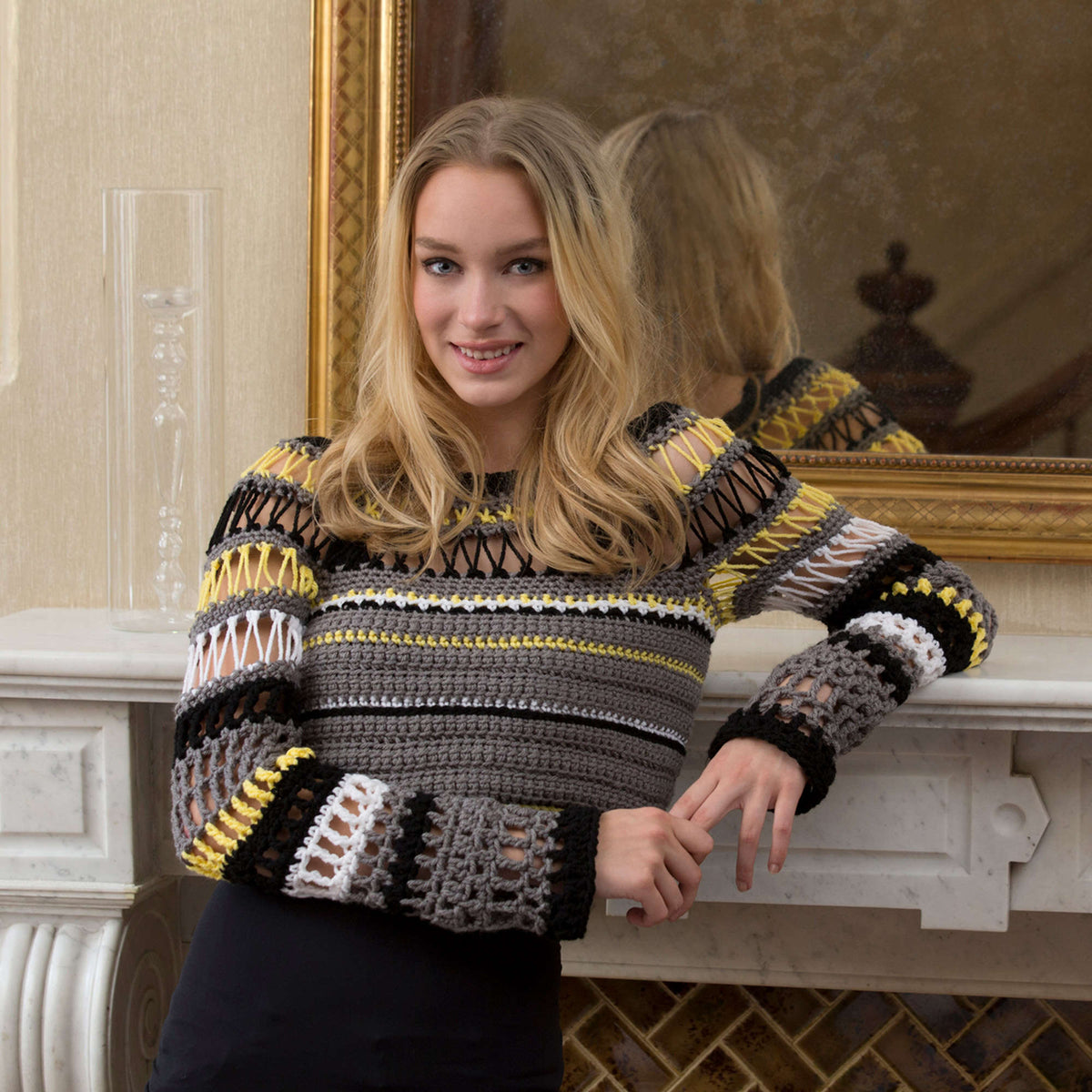 Crochet Top made in Red Heart With Love Yarn