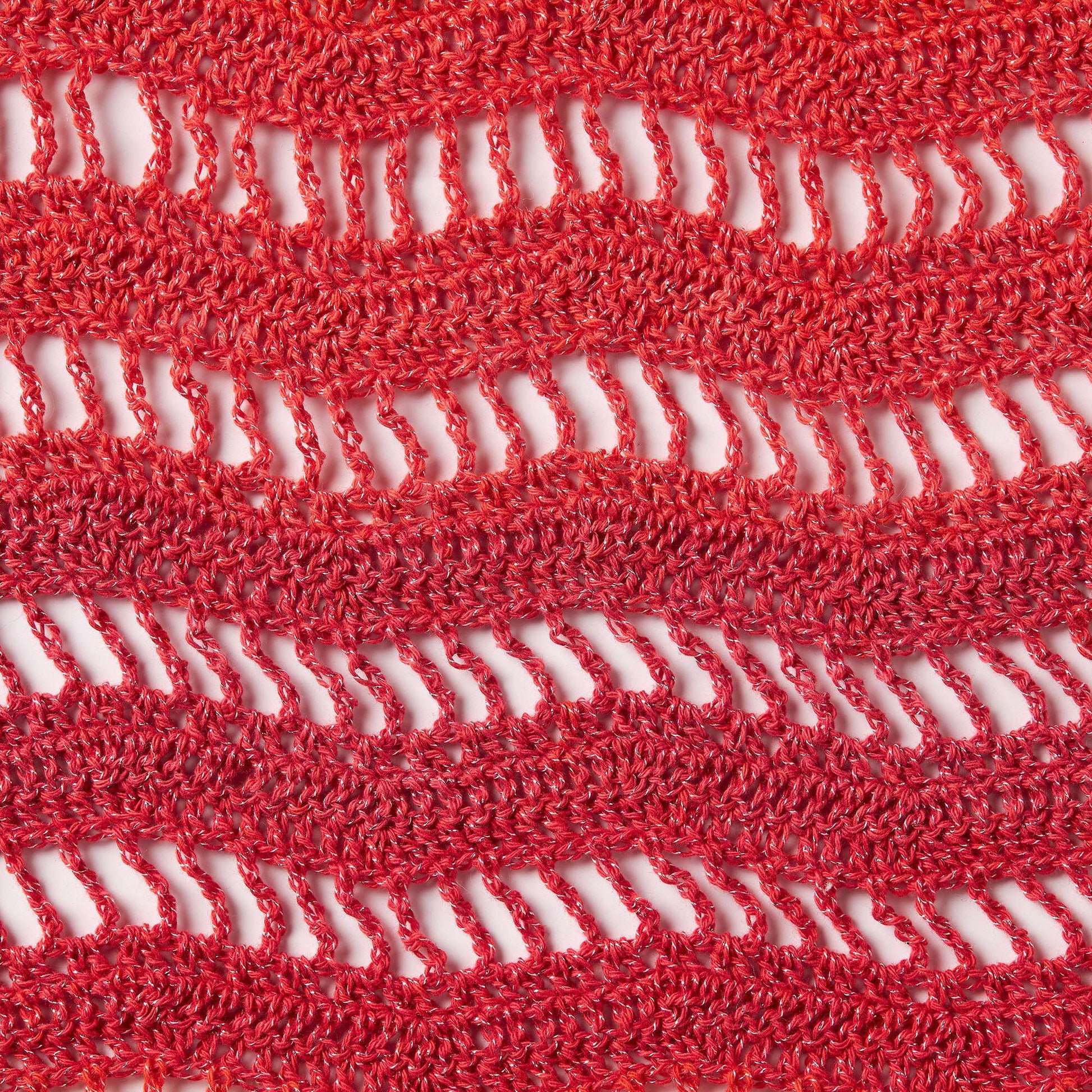 Red Heart Zig Zag Crochet Top M