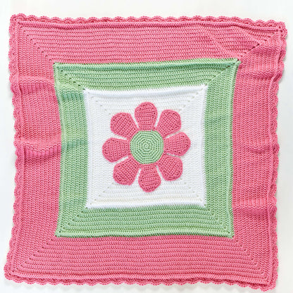 Red Heart In Full Bloom Crochet Baby Blanket Red Heart In Full Bloom Crochet Baby Blanket