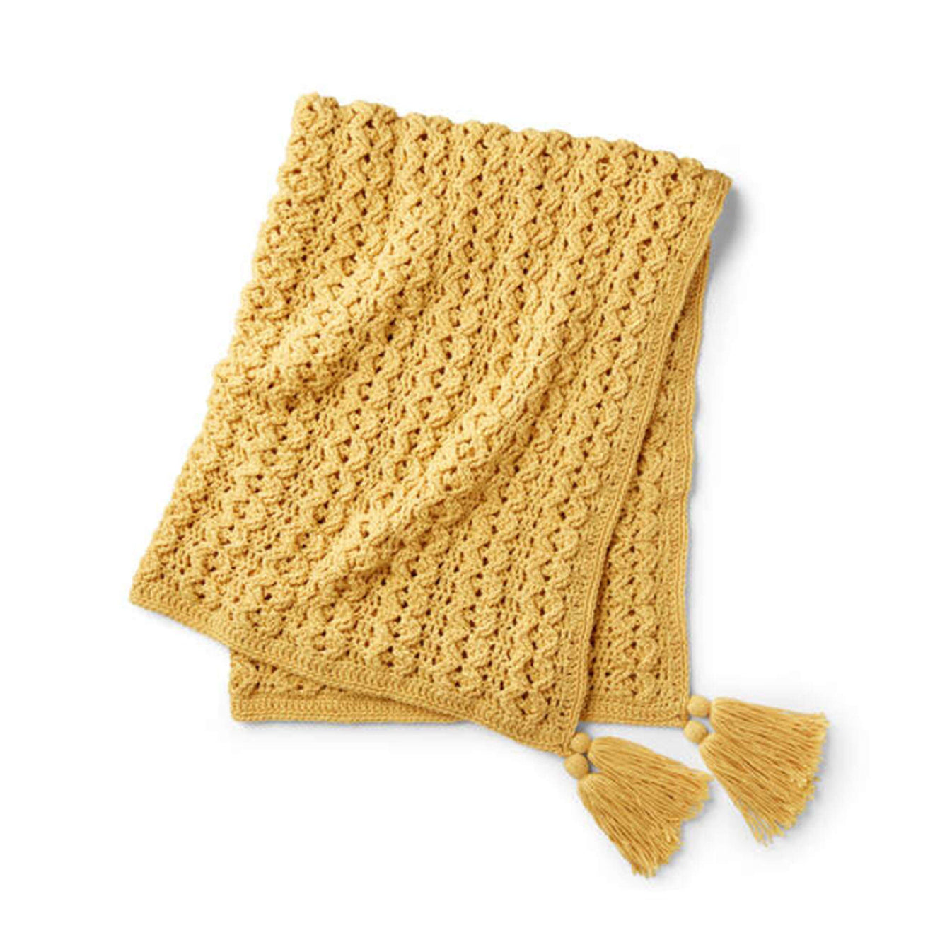 Free Red Heart Golden Waves Throw Crochet Pattern Yarnspirations