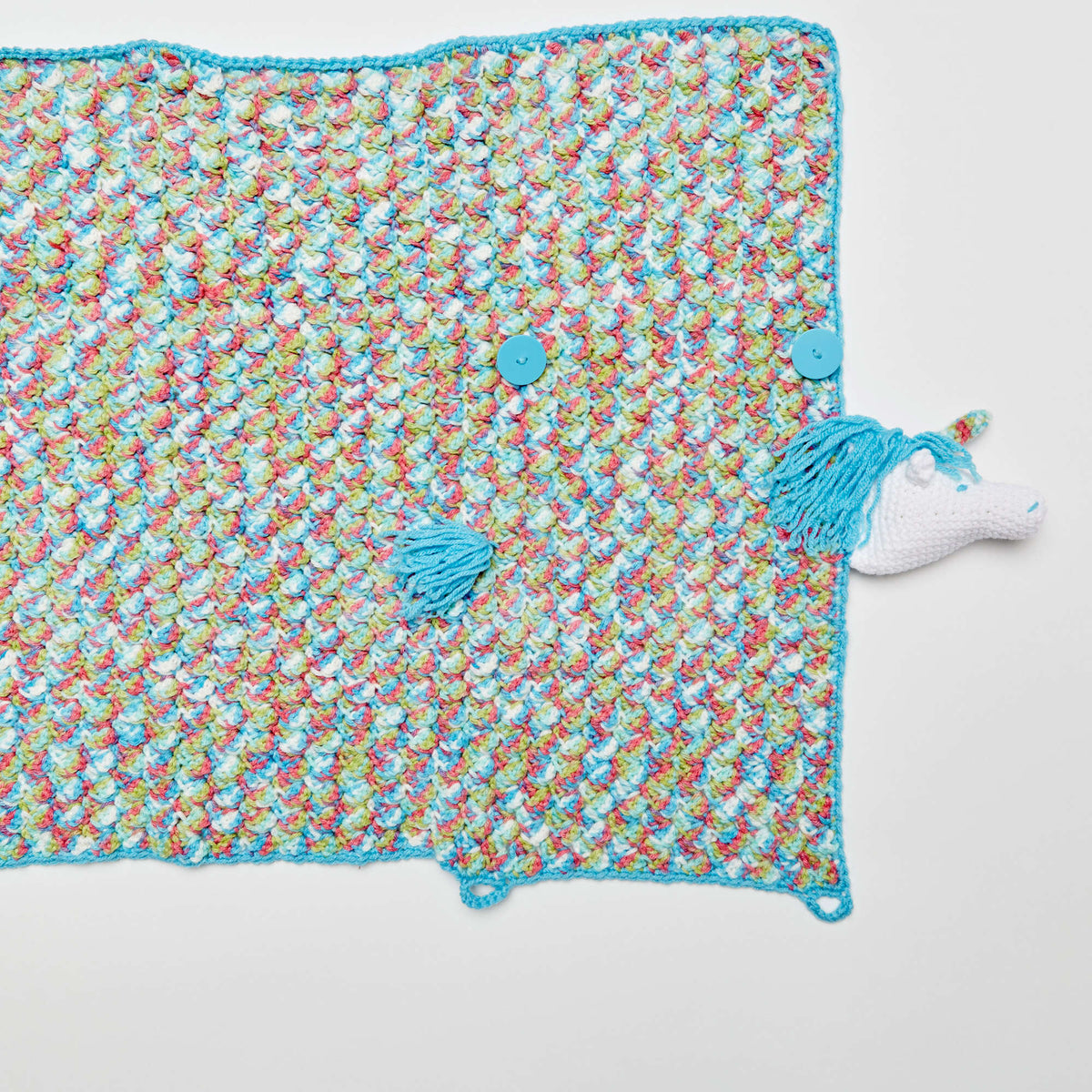 Crochet Blanket made in Red Heart Baby Hugs Medium Yarn