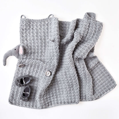 Red Heart Elephant Crochet Blanket Crochet Blanket made in Red Heart Baby Hugs Light Yarn