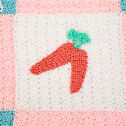 Red Heart Luv My Bunny Crochet Blanket Crochet Blanket made in Red Heart Baby Hugs Medium Yarn