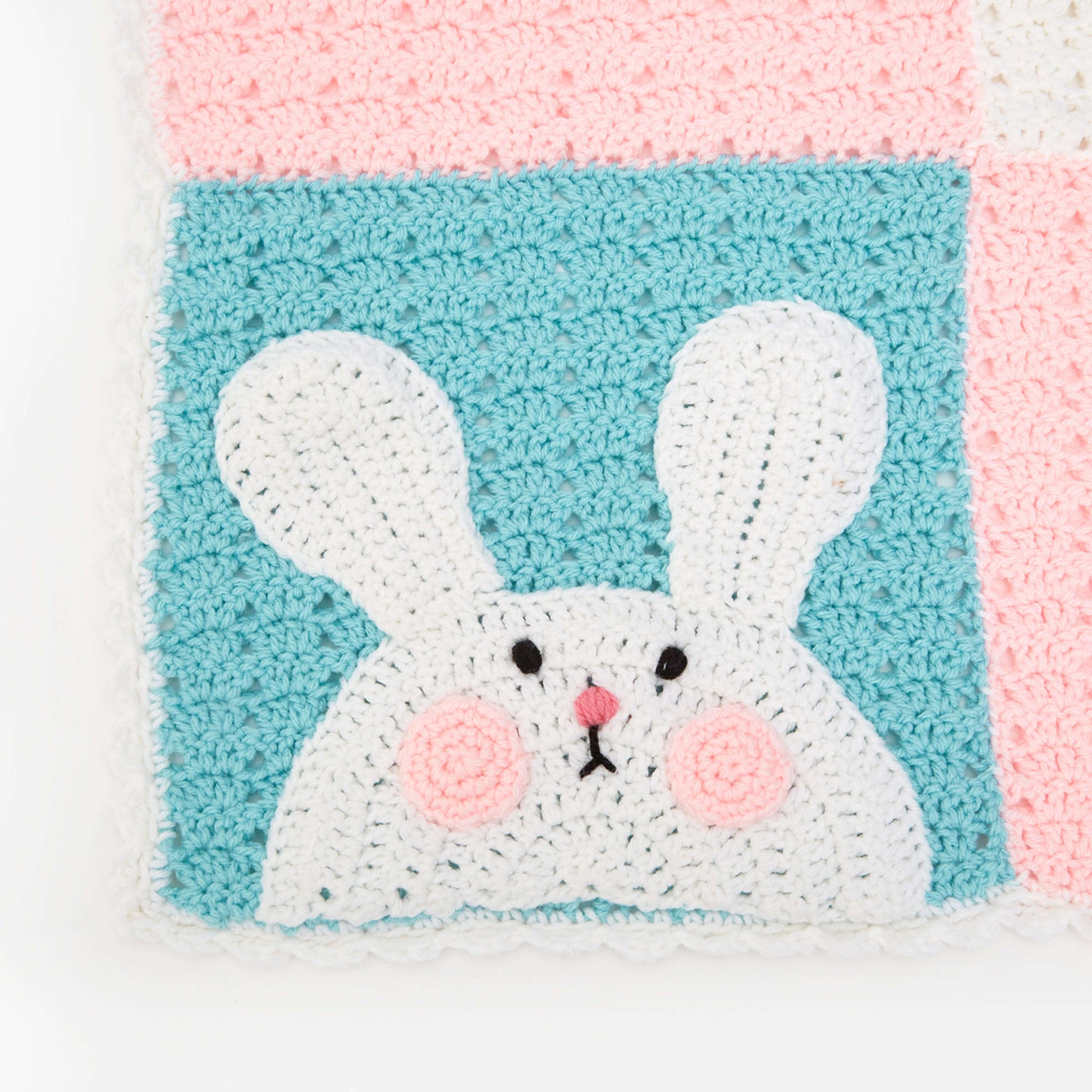Free Red Heart Luv My Bunny Crochet Blanket Pattern