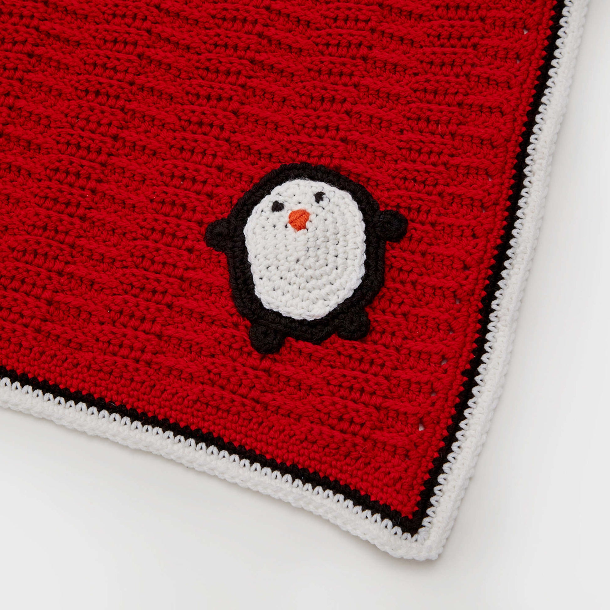 Free Red Heart Playful Penguin Crochet Blanket Pattern