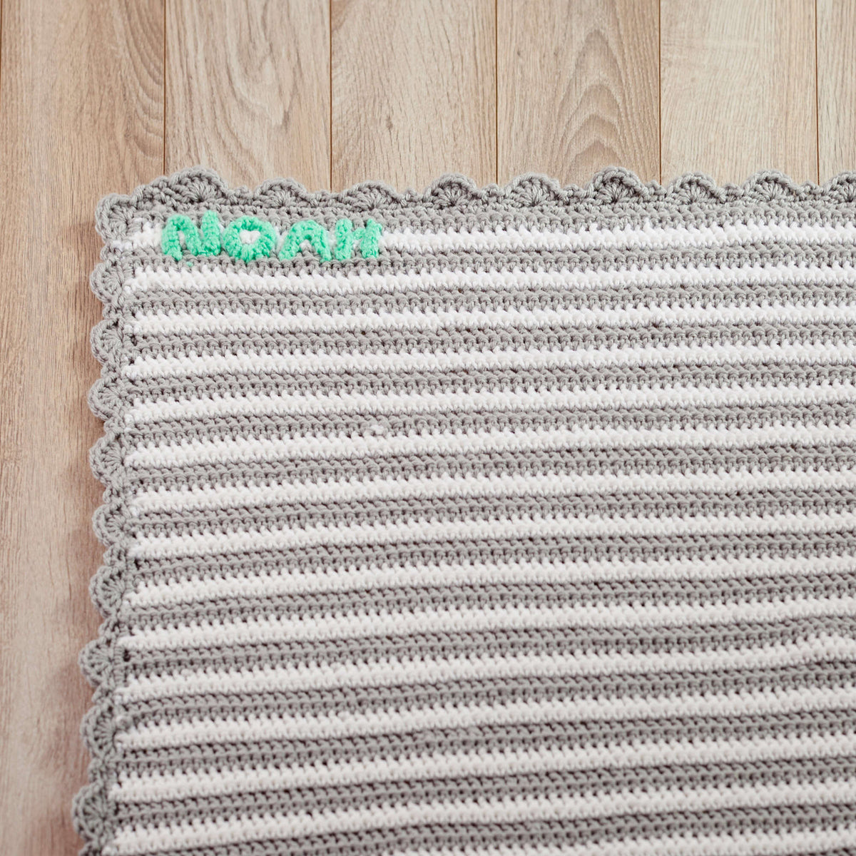 Crochet Blanket made in Red Heart Baby Hugs Medium Yarn