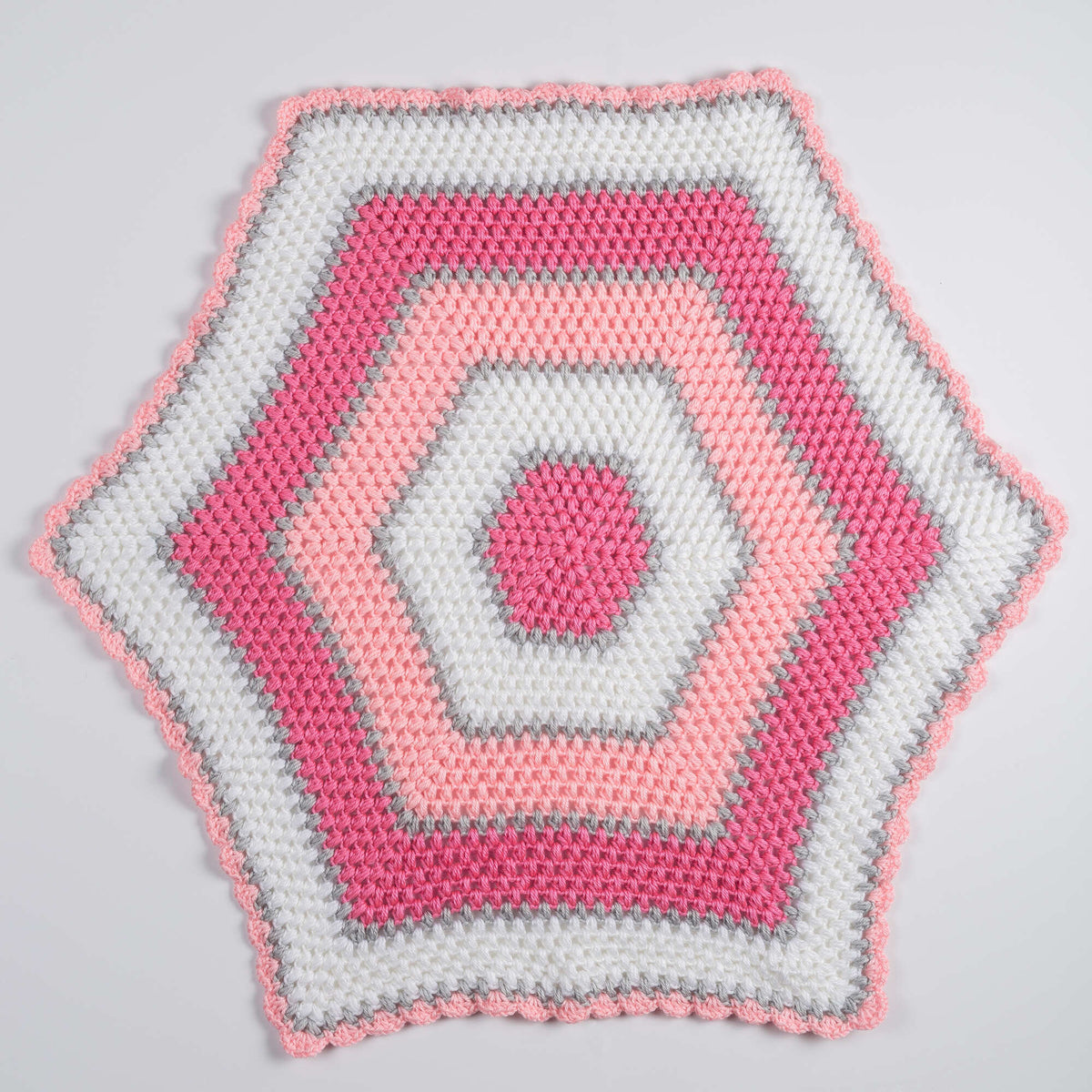 Crochet Blanket made in Red Heart Soft Baby Steps Yarn