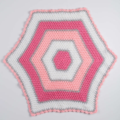 Red Heart Crochet Sweet Baby Hexagon Blanket Crochet Blanket made in Red Heart Soft Baby Steps Yarn
