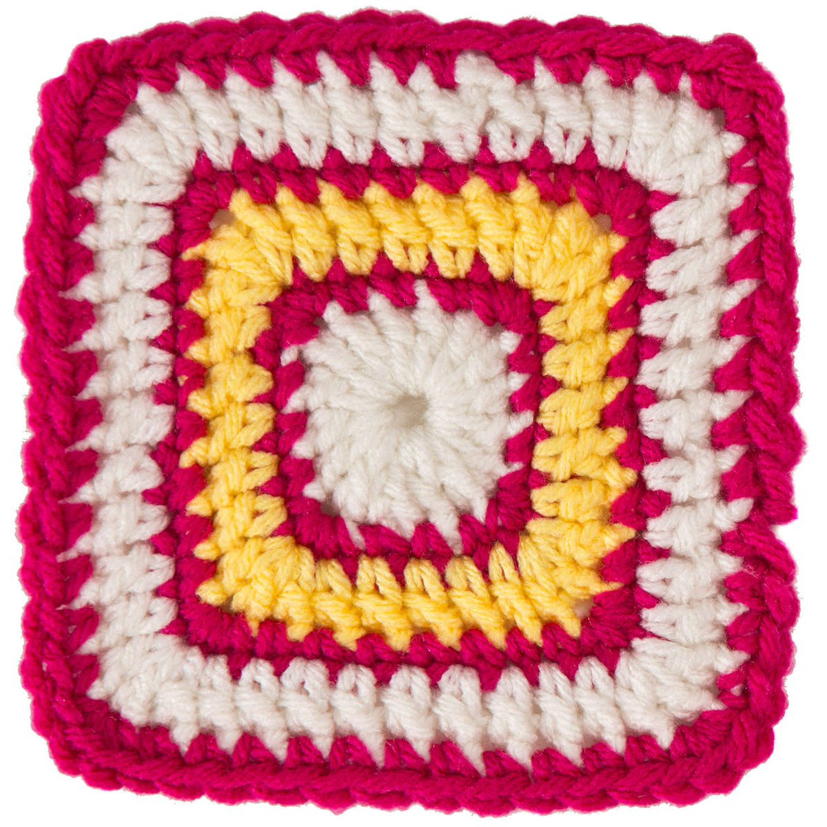 Red Heart Square B For Bright Eyes Crochet Baby Blanket Pattern Tutorial Image