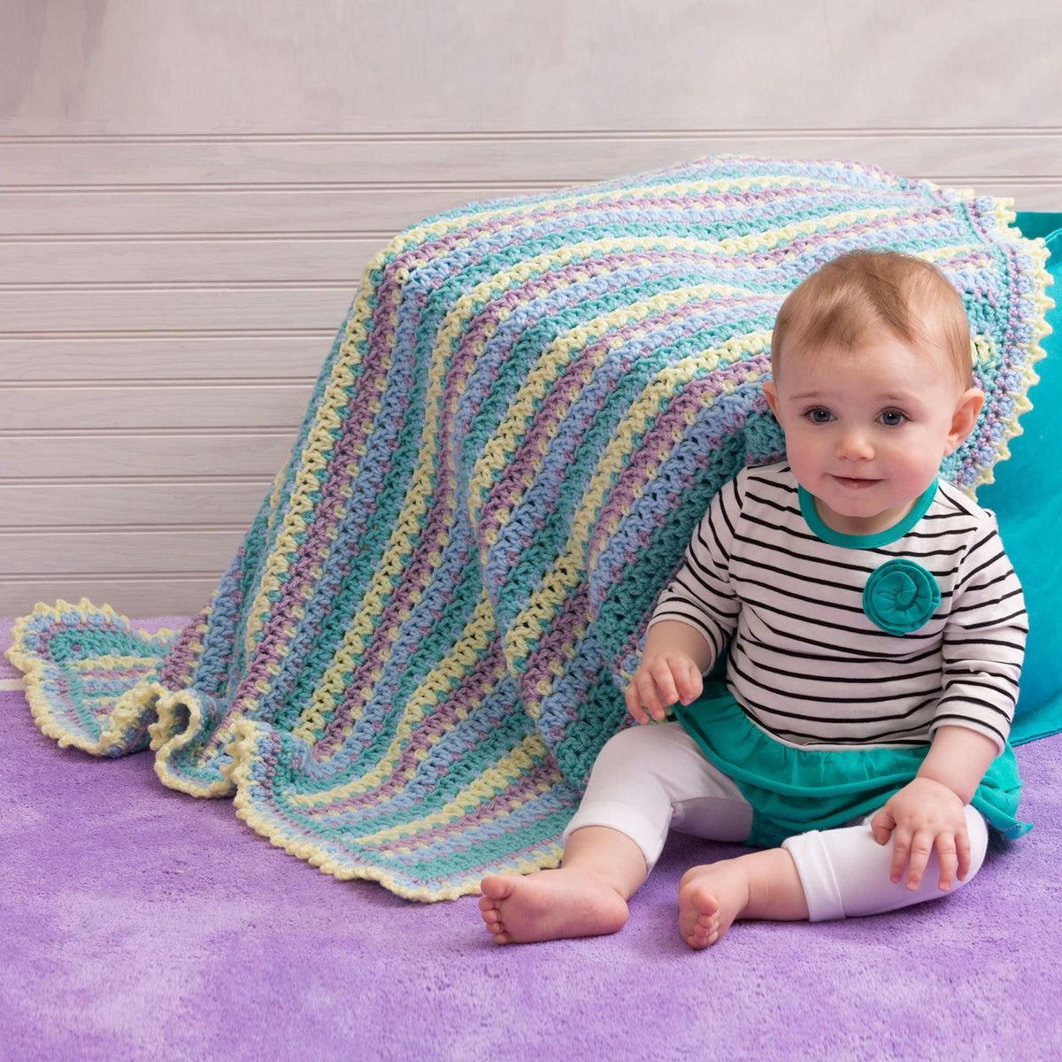 Crochet Blanket made in Red Heart Super Saver Yarn