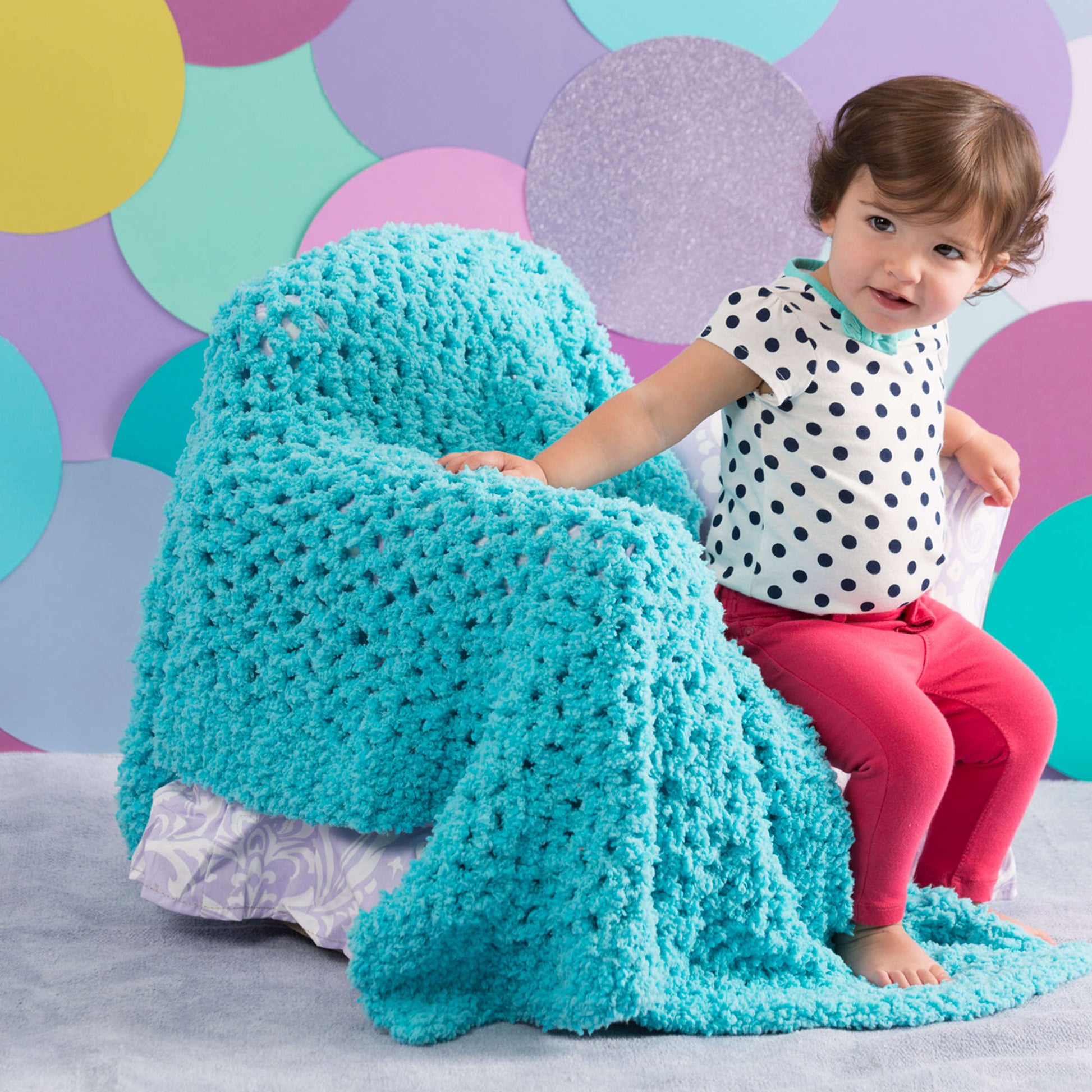 Free Red Heart Nap Time Crochet Baby Blanket Pattern