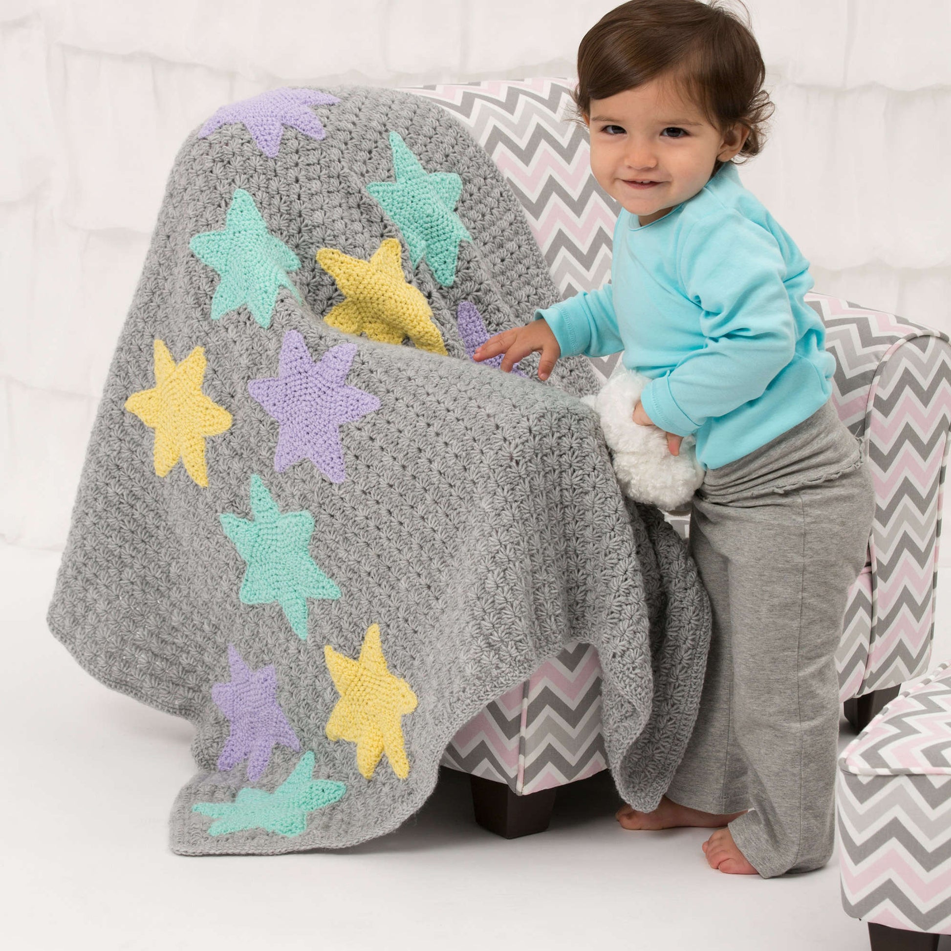 Twinkle Twinkle Coperta Morbida In Sherpa Con Retro In Pelliccia E Toppa In Raso