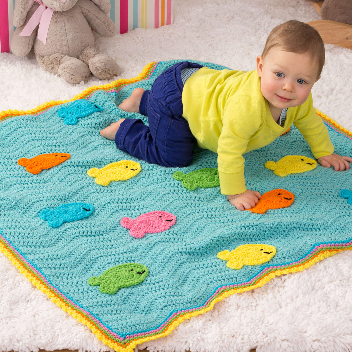 Crochet Blanket made in Red Heart Super Saver Yarn