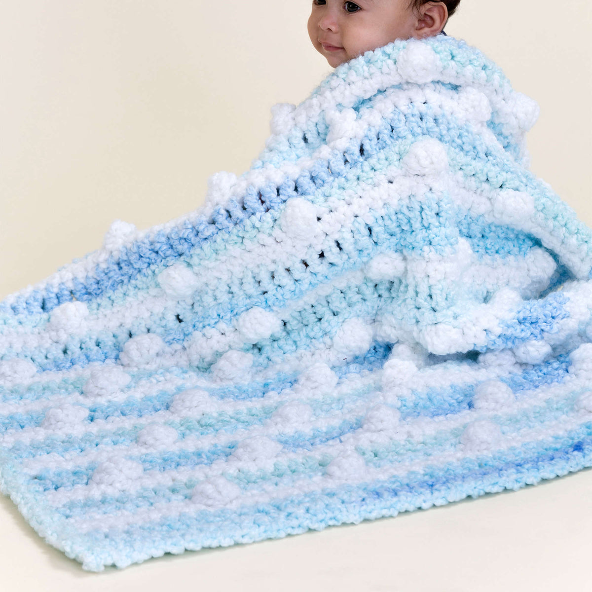 Crochet Blanket made in Red Heart Snuggle Bunny Yarn