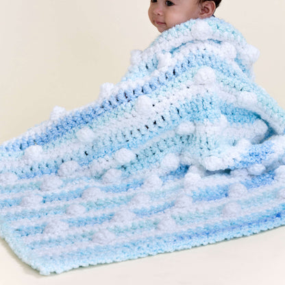 Red Heart Cuddly Travel Crochet Blanket Crochet Blanket made in Red Heart Snuggle Bunny Yarn