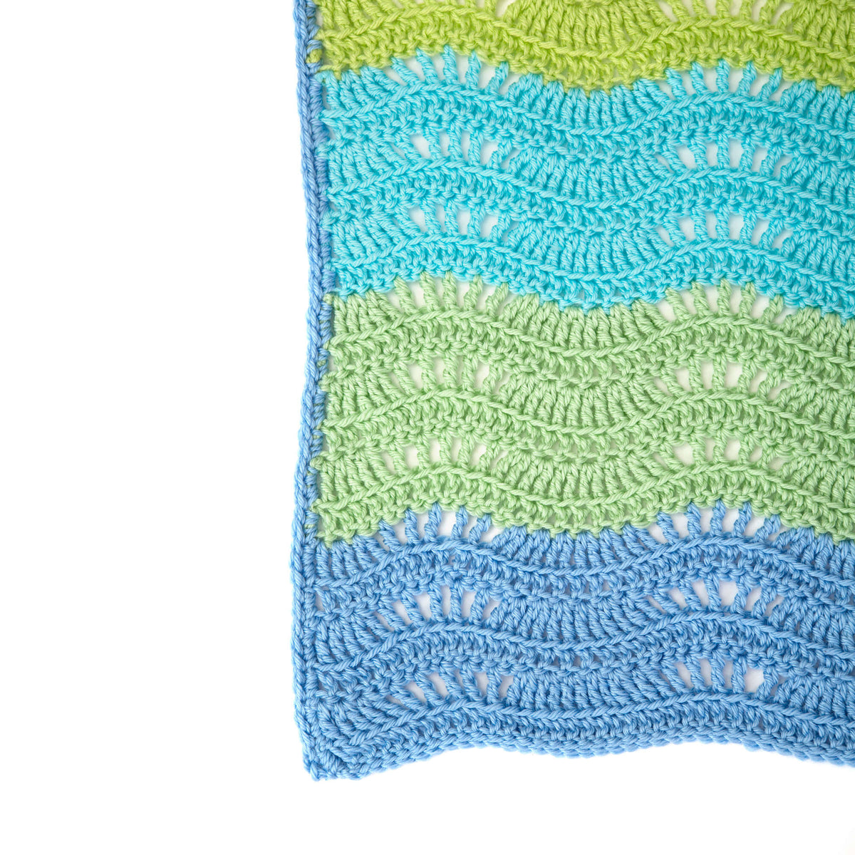 Crochet Blanket made in Red Heart Soft Baby Steps Yarn