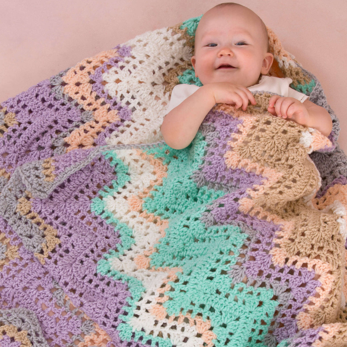 Crochet Blanket made in Red Heart Classic Yarn