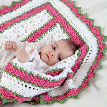 Red Heart Summer Crochet Baby Blanket Crochet Blanket made in Red Heart With Love Yarn