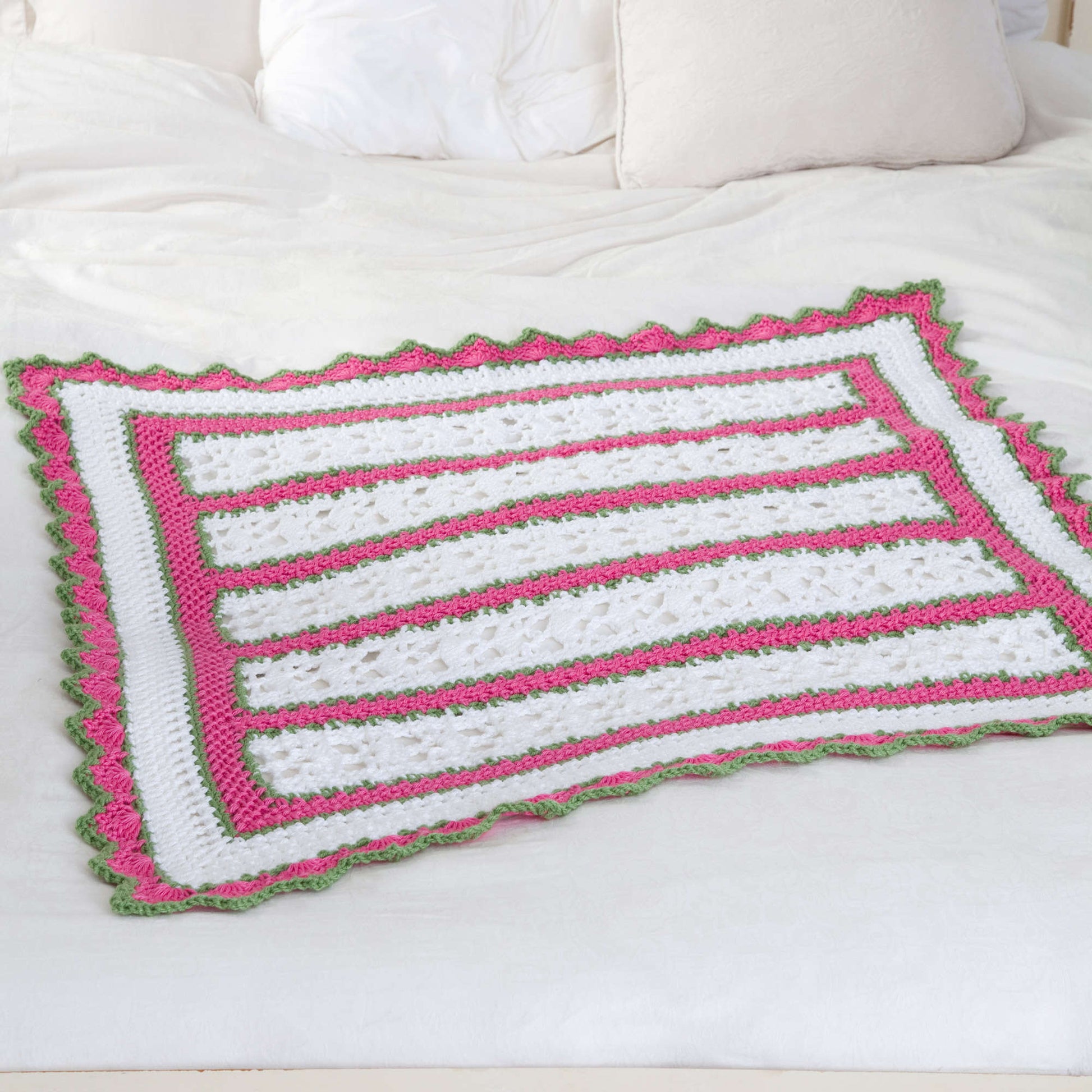 Free Red Heart Summer Crochet Baby Blanket Pattern