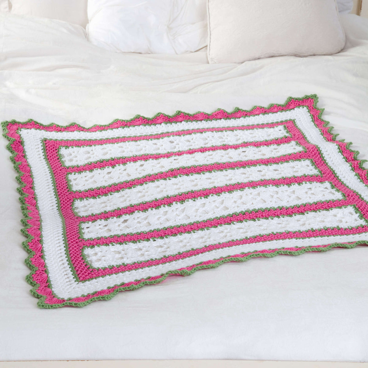 Crochet Blanket made in Red Heart With Love Yarn