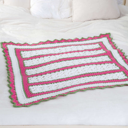 Red Heart Summer Crochet Baby Blanket Crochet Blanket made in Red Heart With Love Yarn