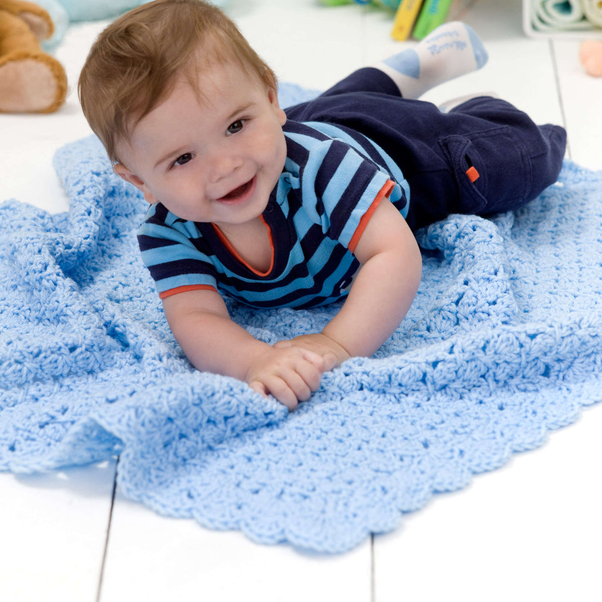 Crochet Blanket made in Red Heart Super Saver Yarn